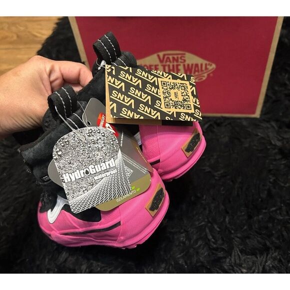 VANS sk8-hi top MTE-2 Dip black pink lace up shoes boots women’s 8 new - Picture 3 of 9